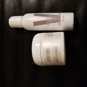 Overtone Silver Treatment and Conditioner set. Trial size. New.
